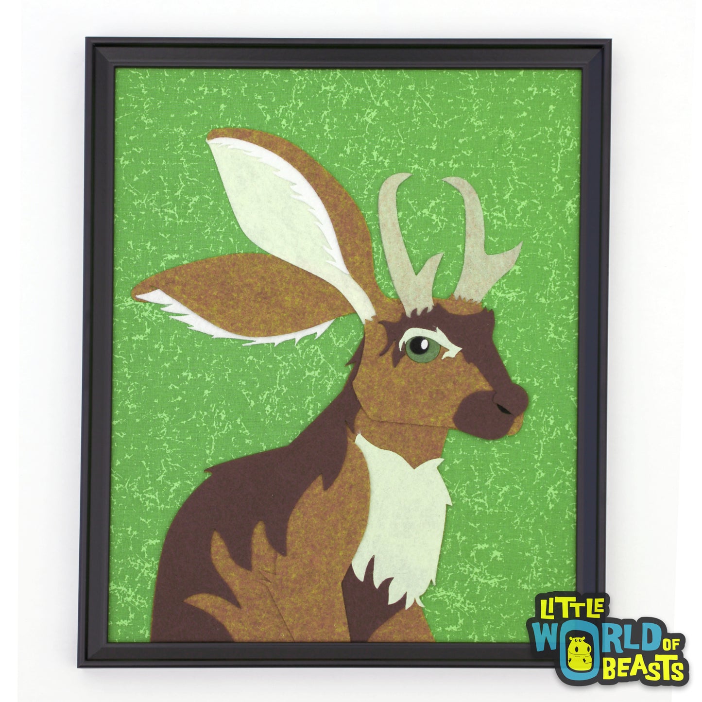 Jackalope Felt Portrait