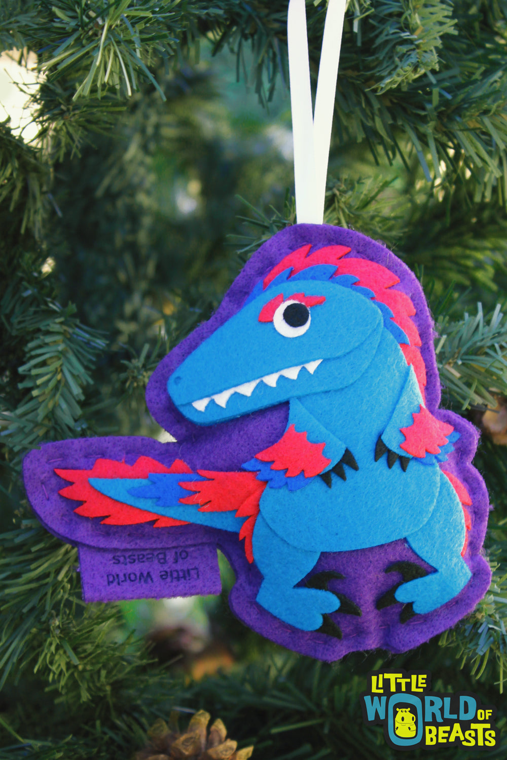 Dinosaur Christmas Ornament - Velociraptor