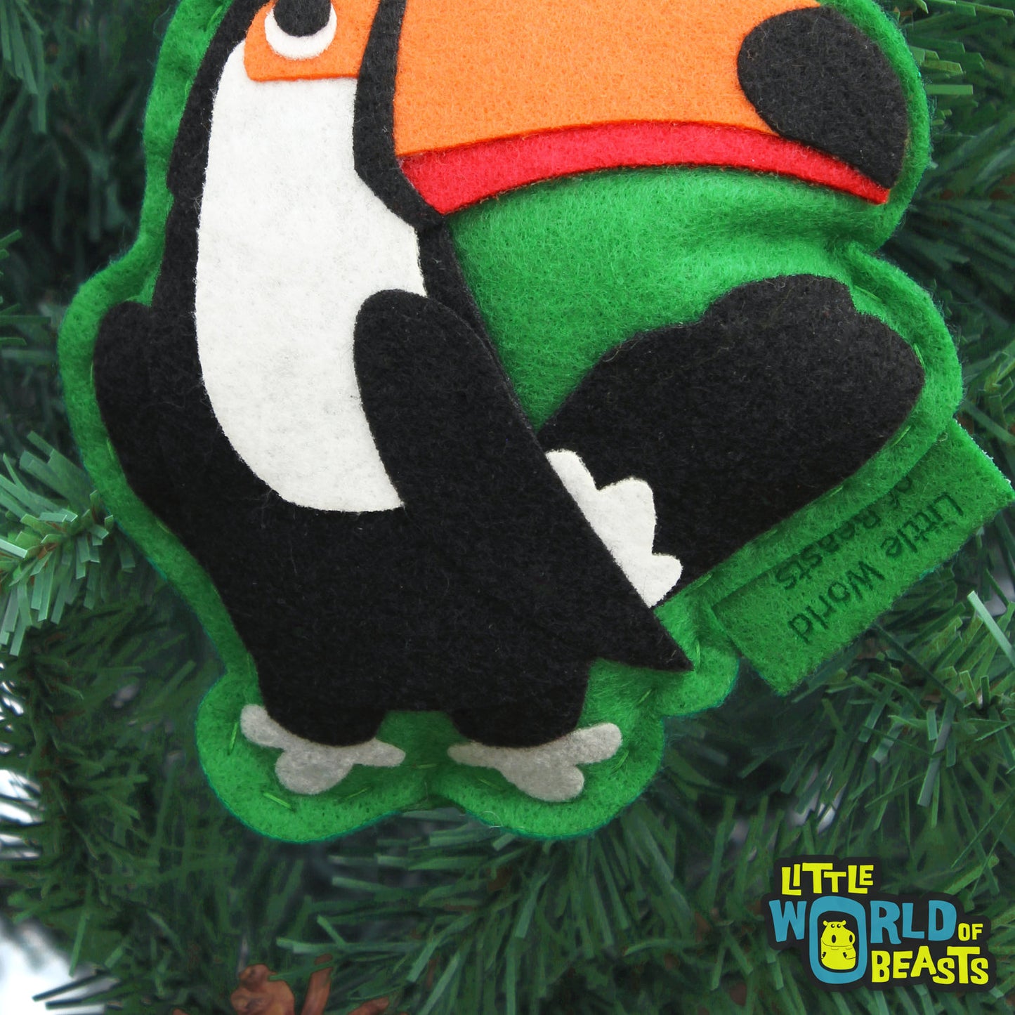 Toco Toucan -Felt Bird Ornament