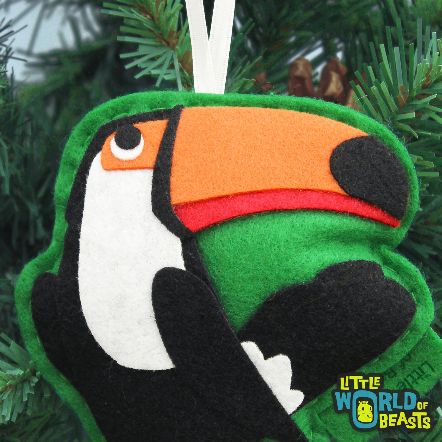 Toco Toucan -Felt Bird Ornament