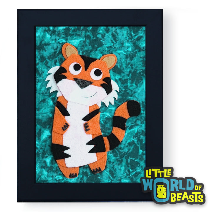 Kiki the Tiger Framed Nursery Art