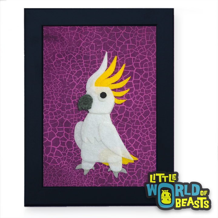 Sulfur Crested Cockatoo Framed