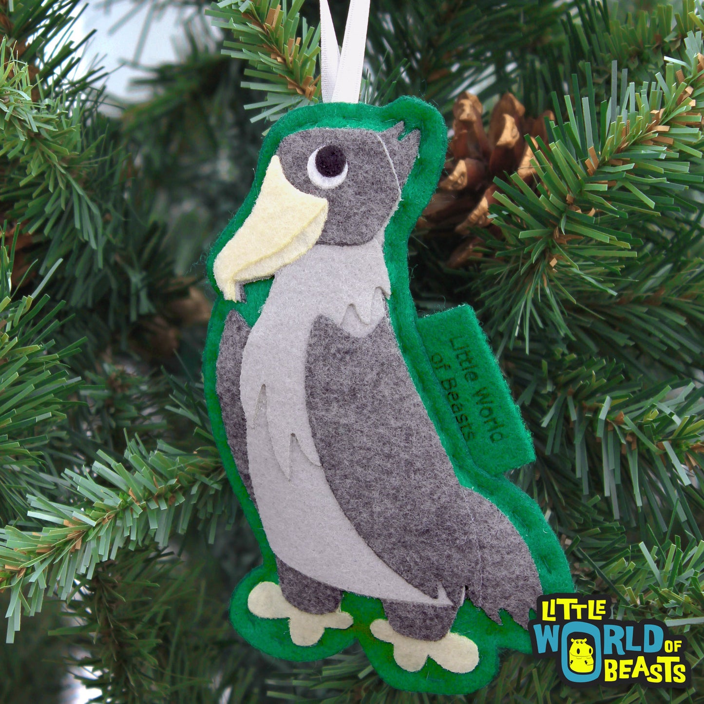Shoebill Christmas Ornament