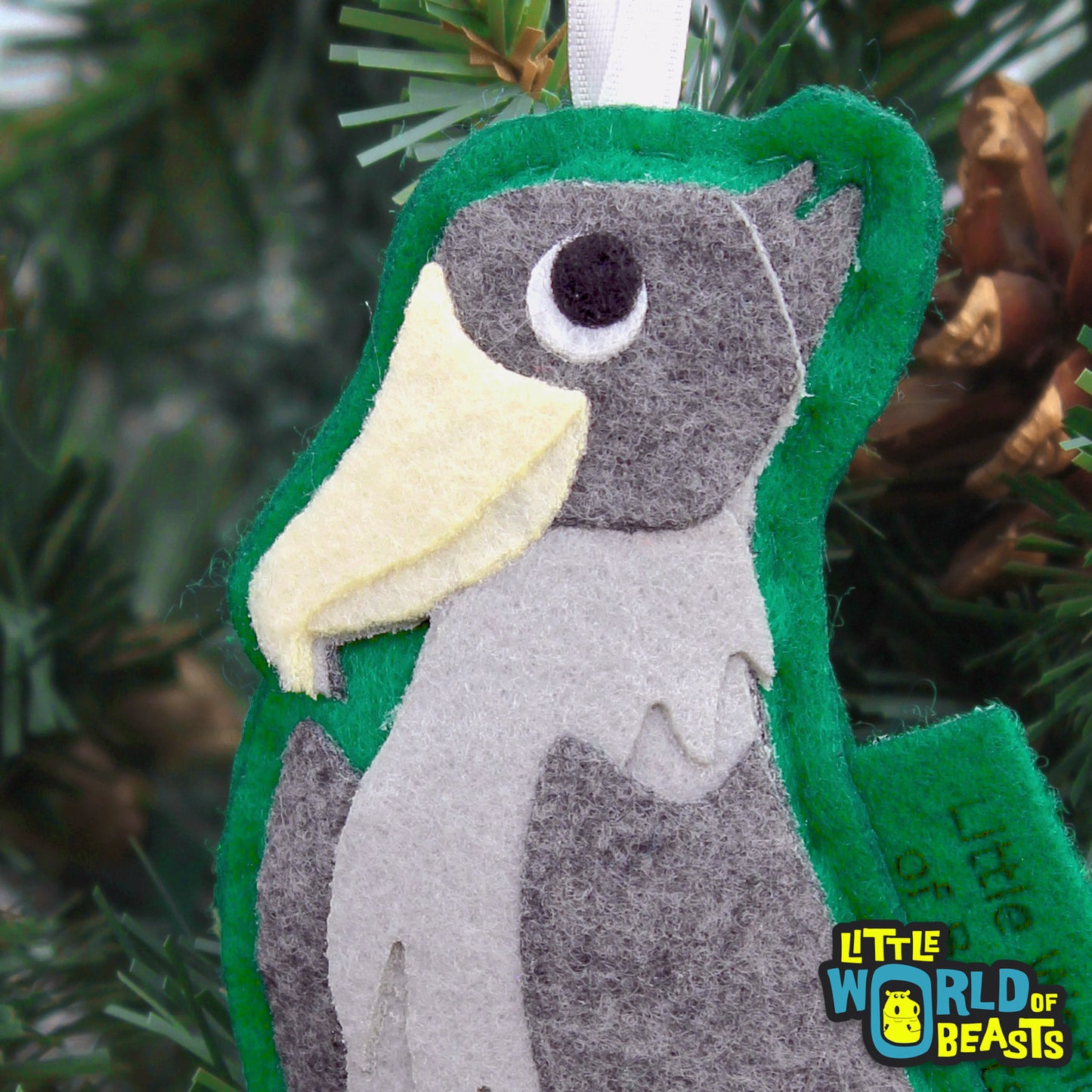 Shoebill Christmas Ornament
