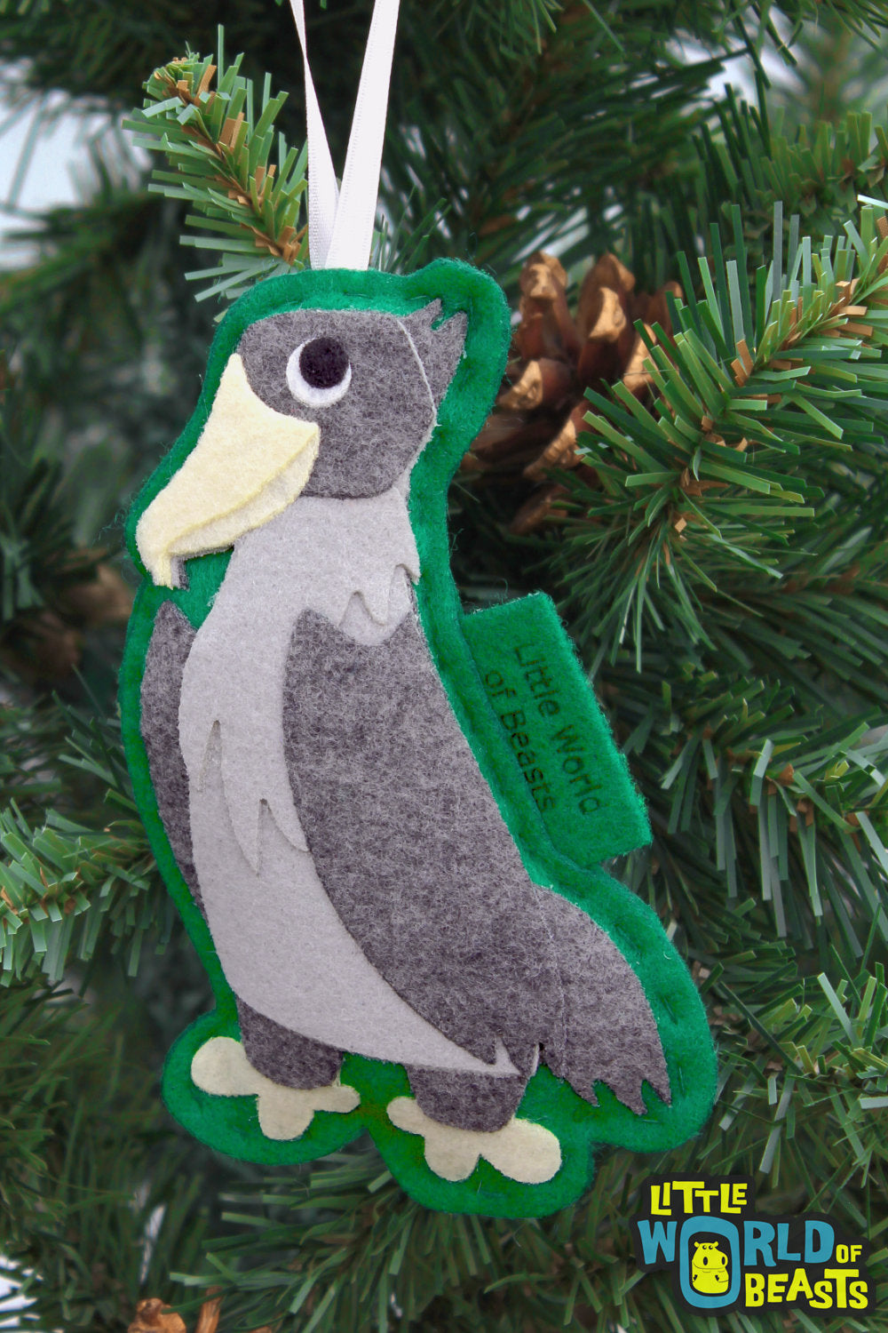 Shoebill Christmas Ornament