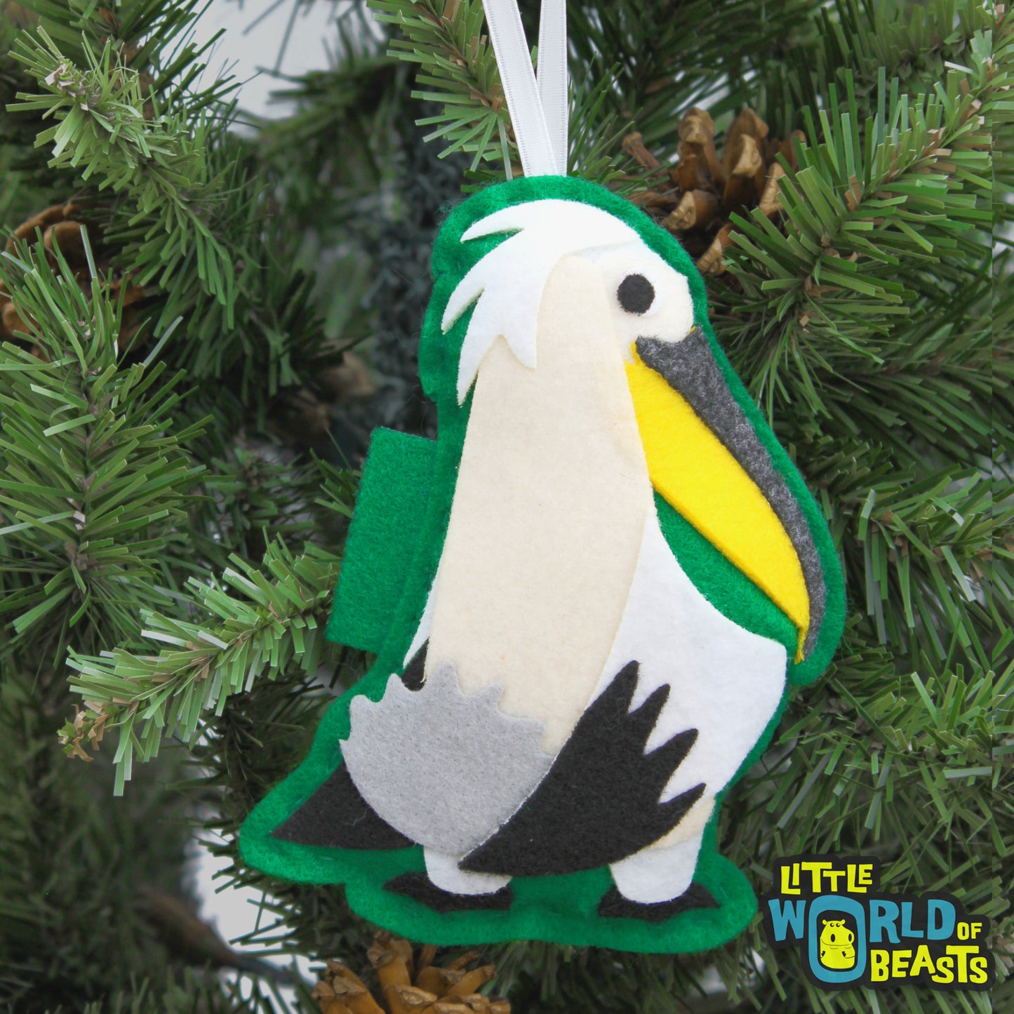 Felt Christmas Ornament - Pelican