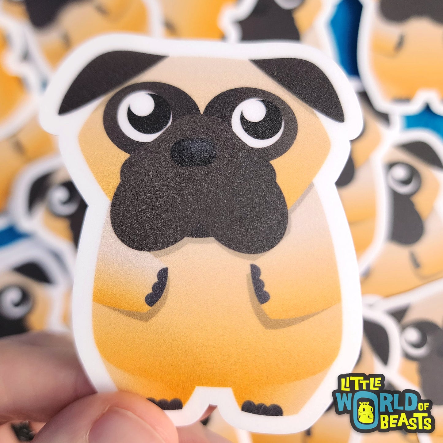 Pug Vinyl Sticker