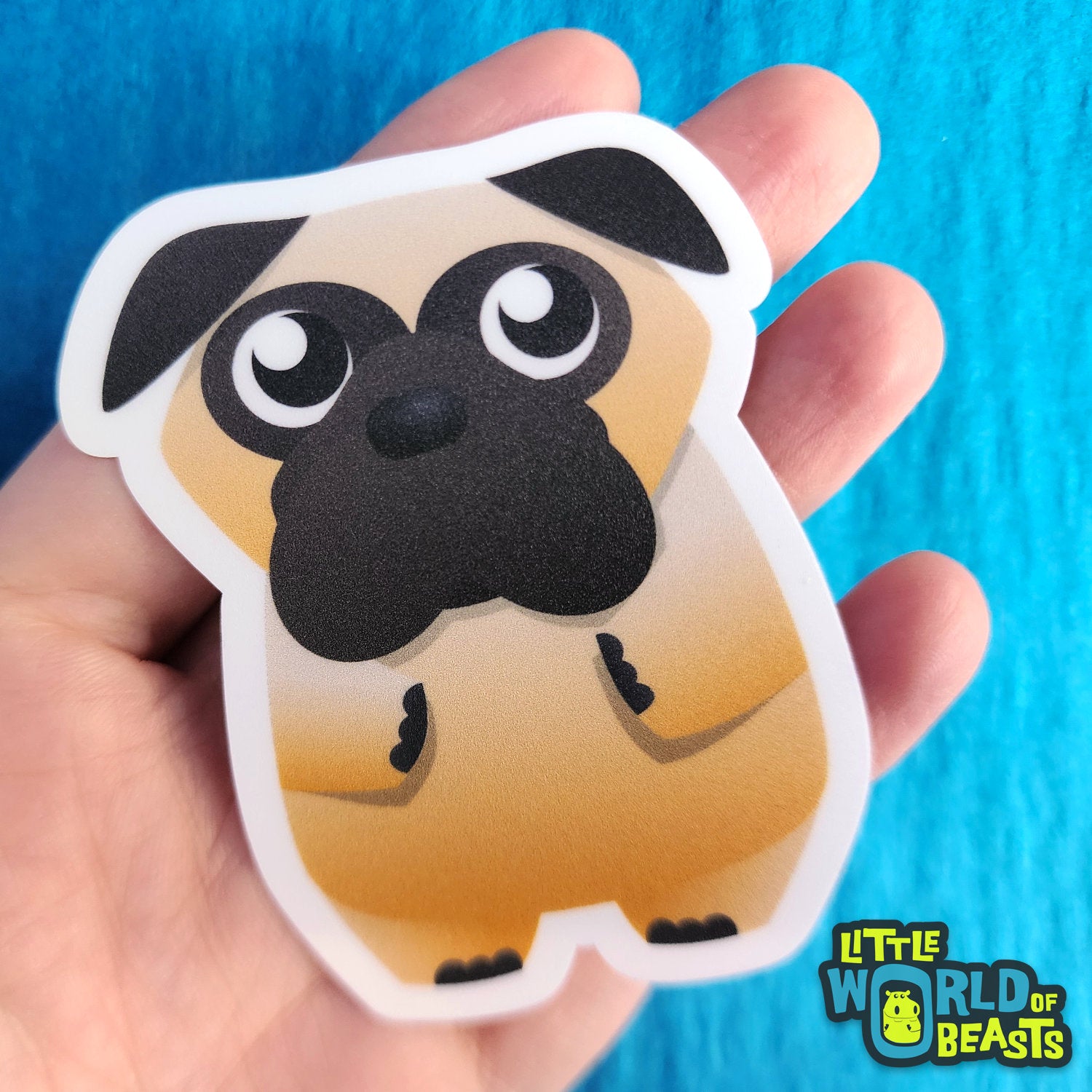 Pug Vinyl Sticker