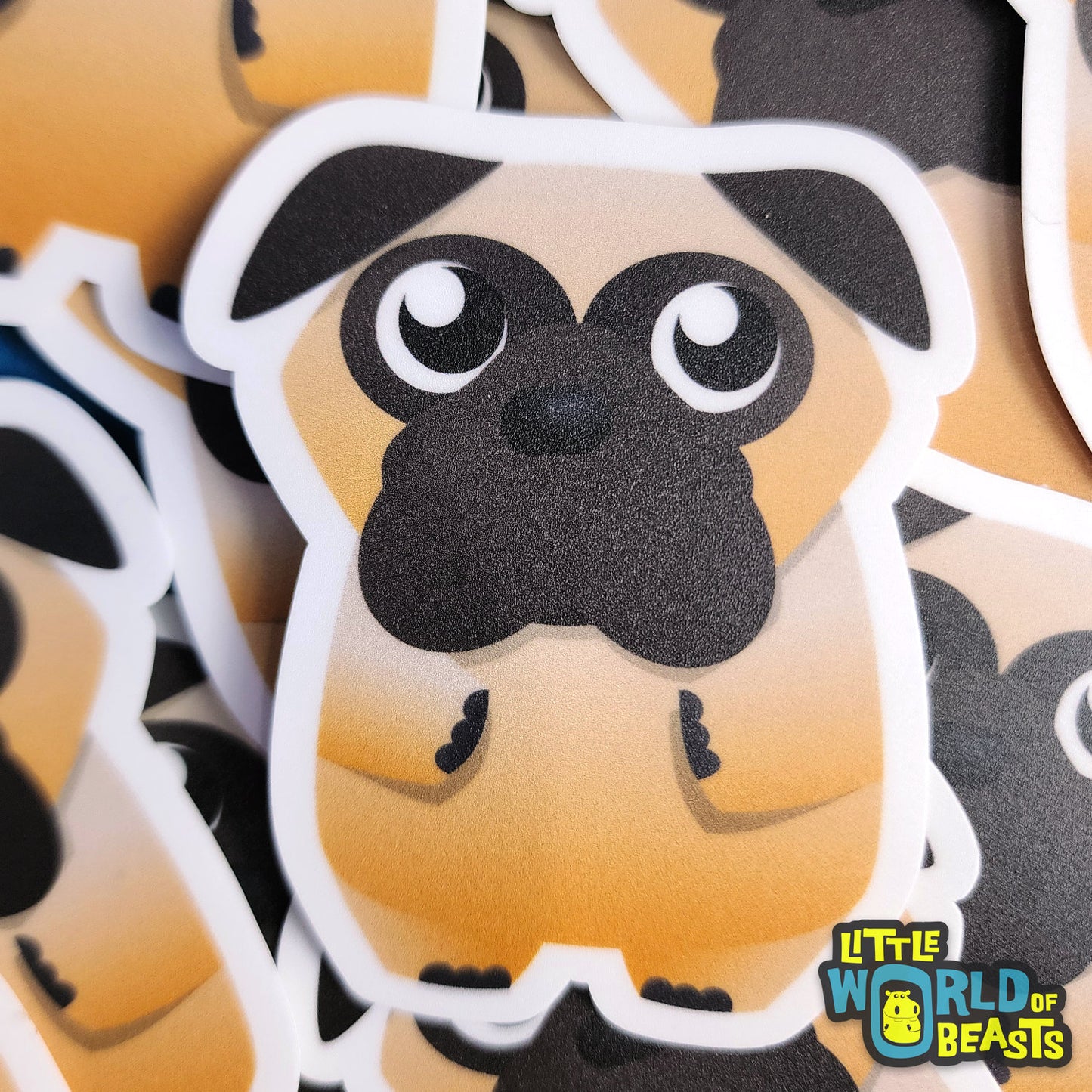 Pug Vinyl Sticker