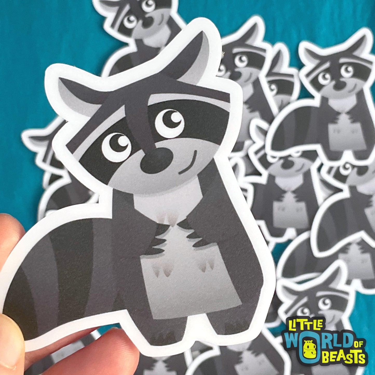 Raccoon Vinyl Sticker