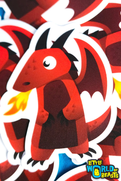 Red Dragon Vinyl Sticker