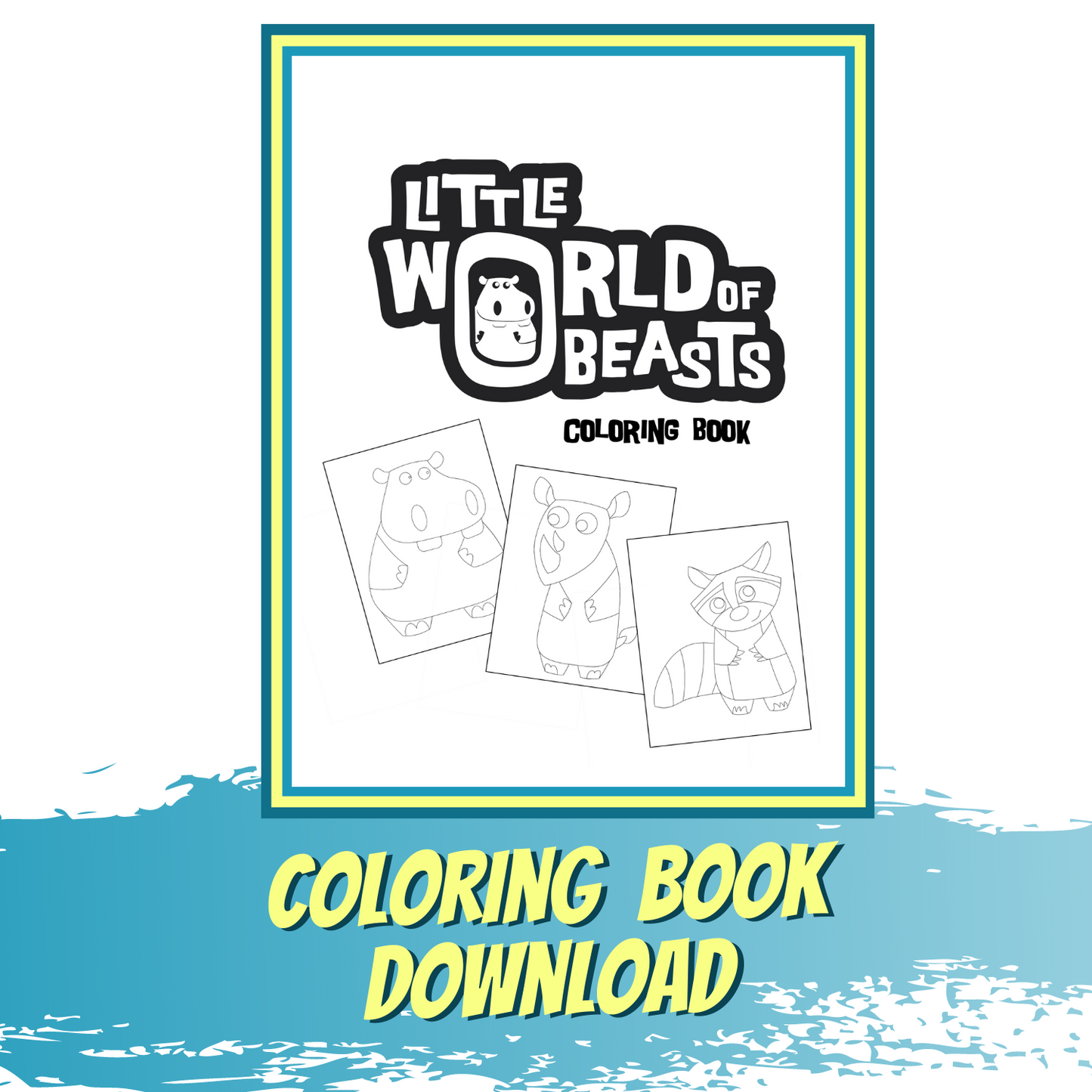 Simple Line Art - Downloadable Animal Coloring Pages