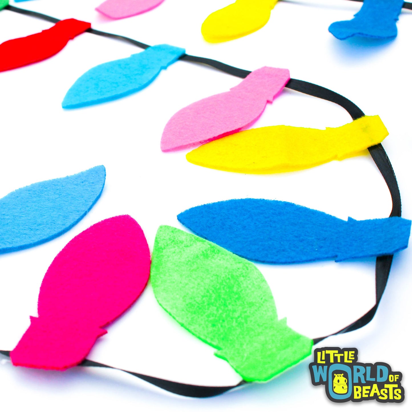 Chirstmas Lights - Felt Shapes for Crafts and Garlands