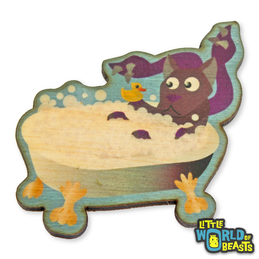 Displacer Beast Takes a Bath - Wooden Pin