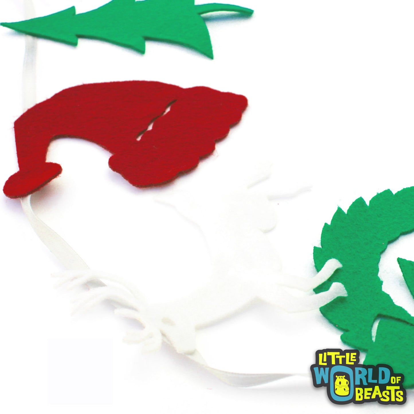 Assorted Pre-cut felt Christmas Shapes