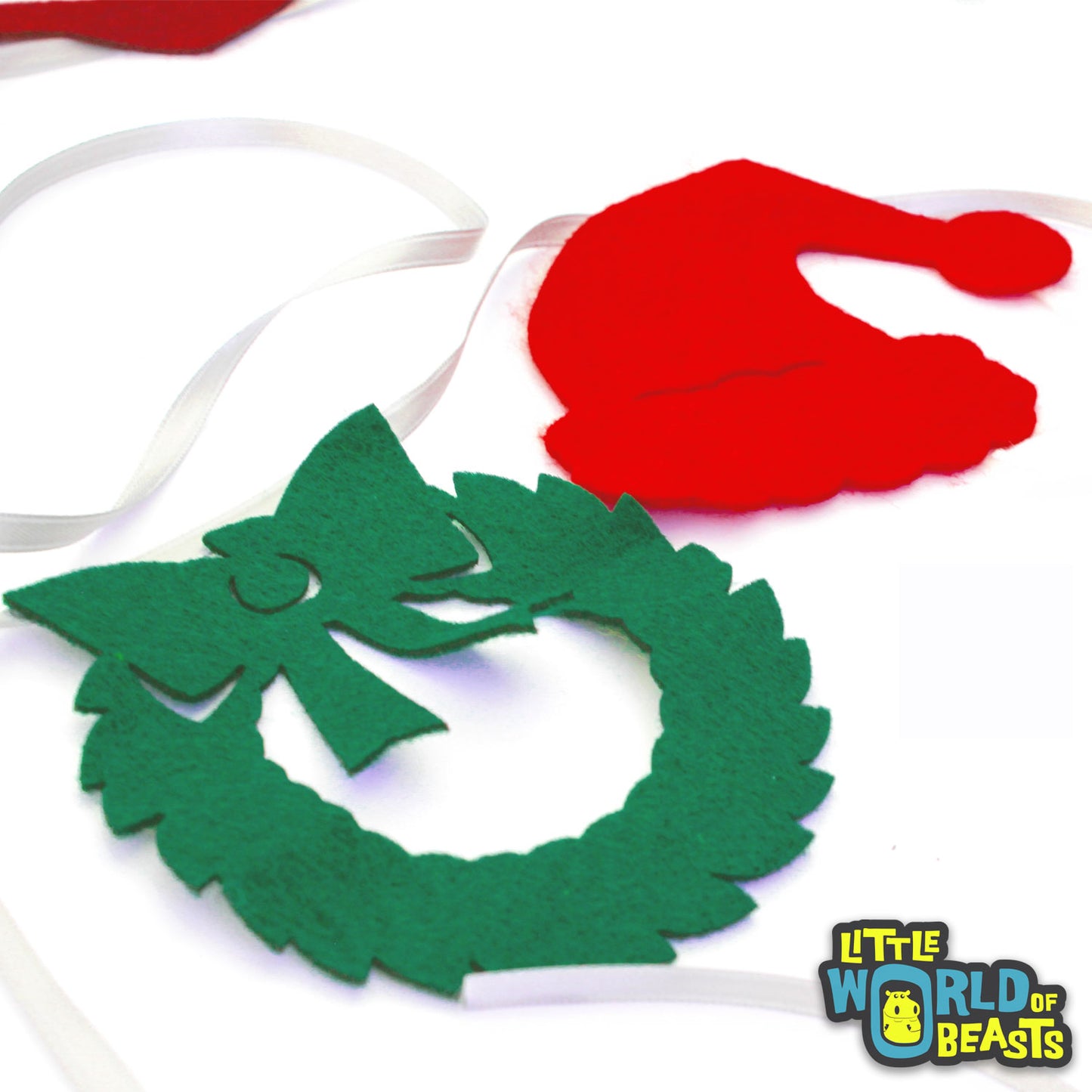 Assorted Pre-cut felt Christmas Shapes