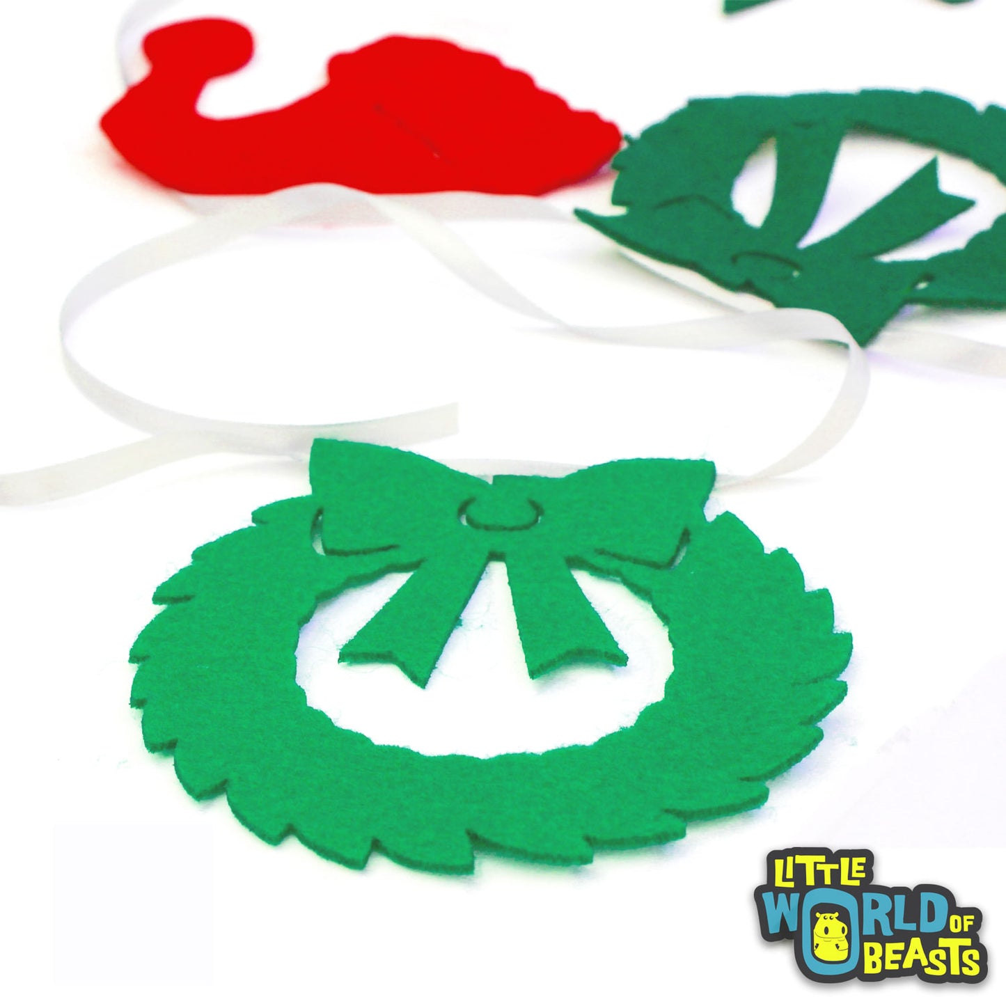 Assorted Pre-cut felt Christmas Shapes