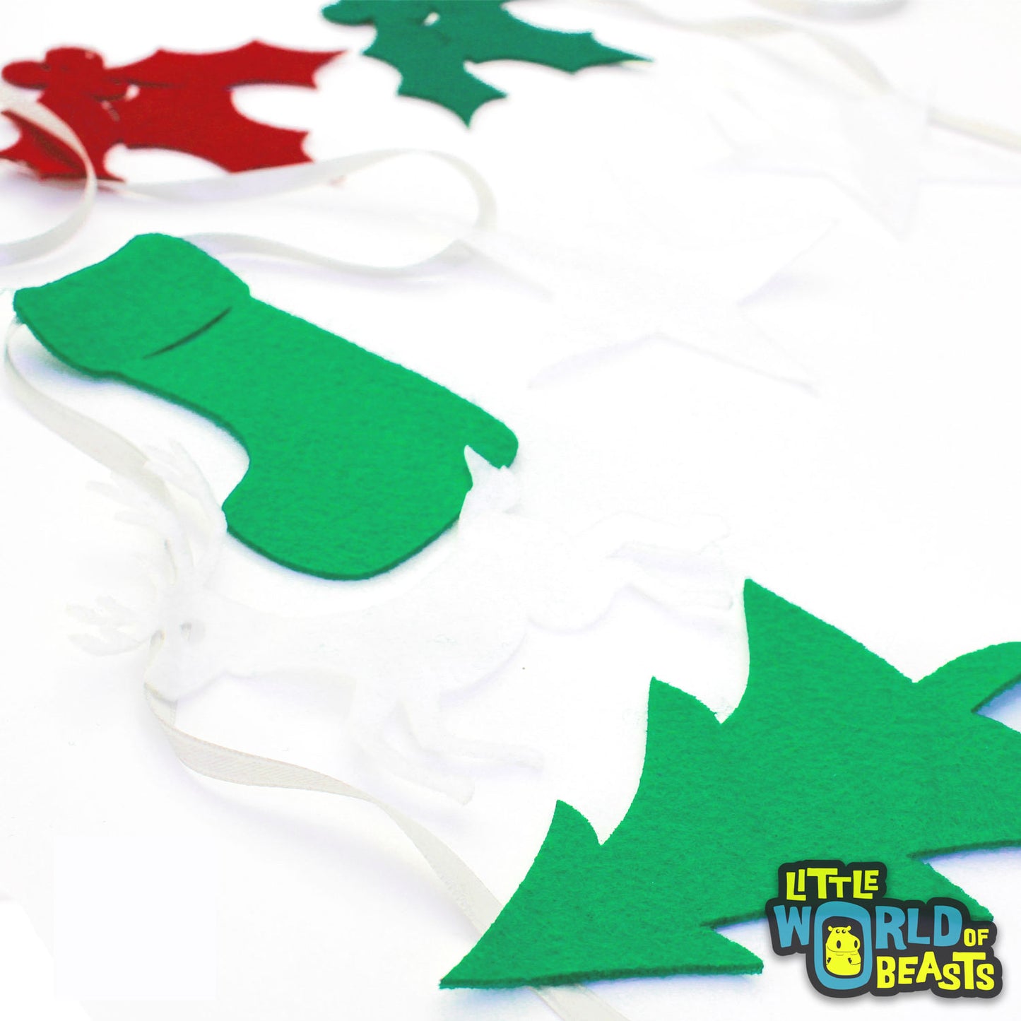 Assorted Pre-cut felt Christmas Shapes