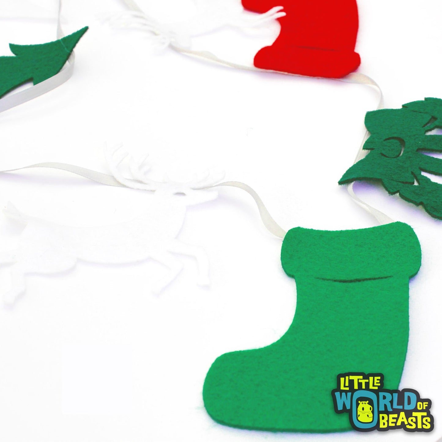 Assorted Pre-cut felt Christmas Shapes