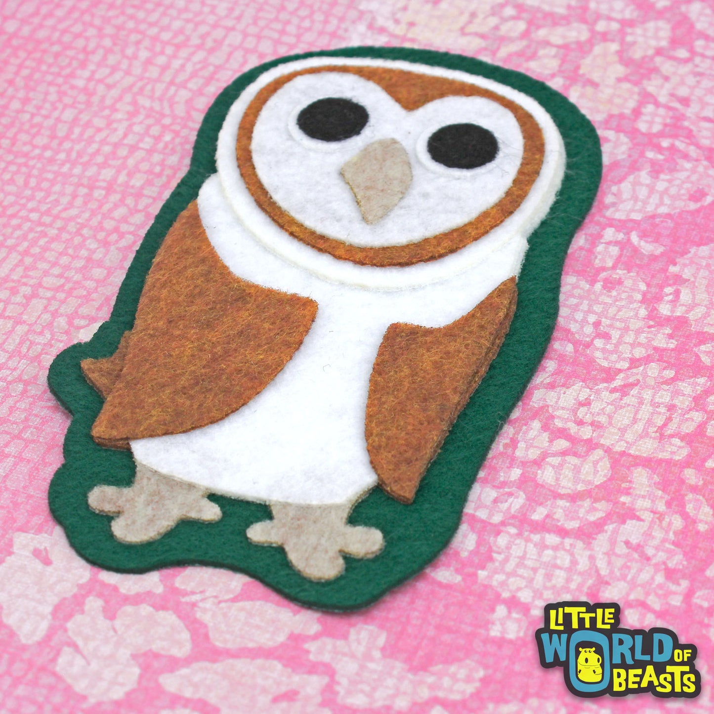 Animal Applique -  Barn Owl - Little World of Beasts