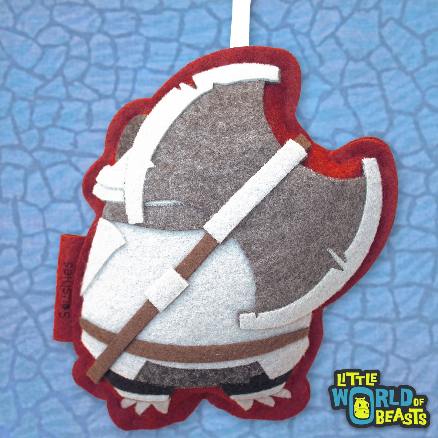 Battle Badger - Felt Ornament - RPG Lover Gift