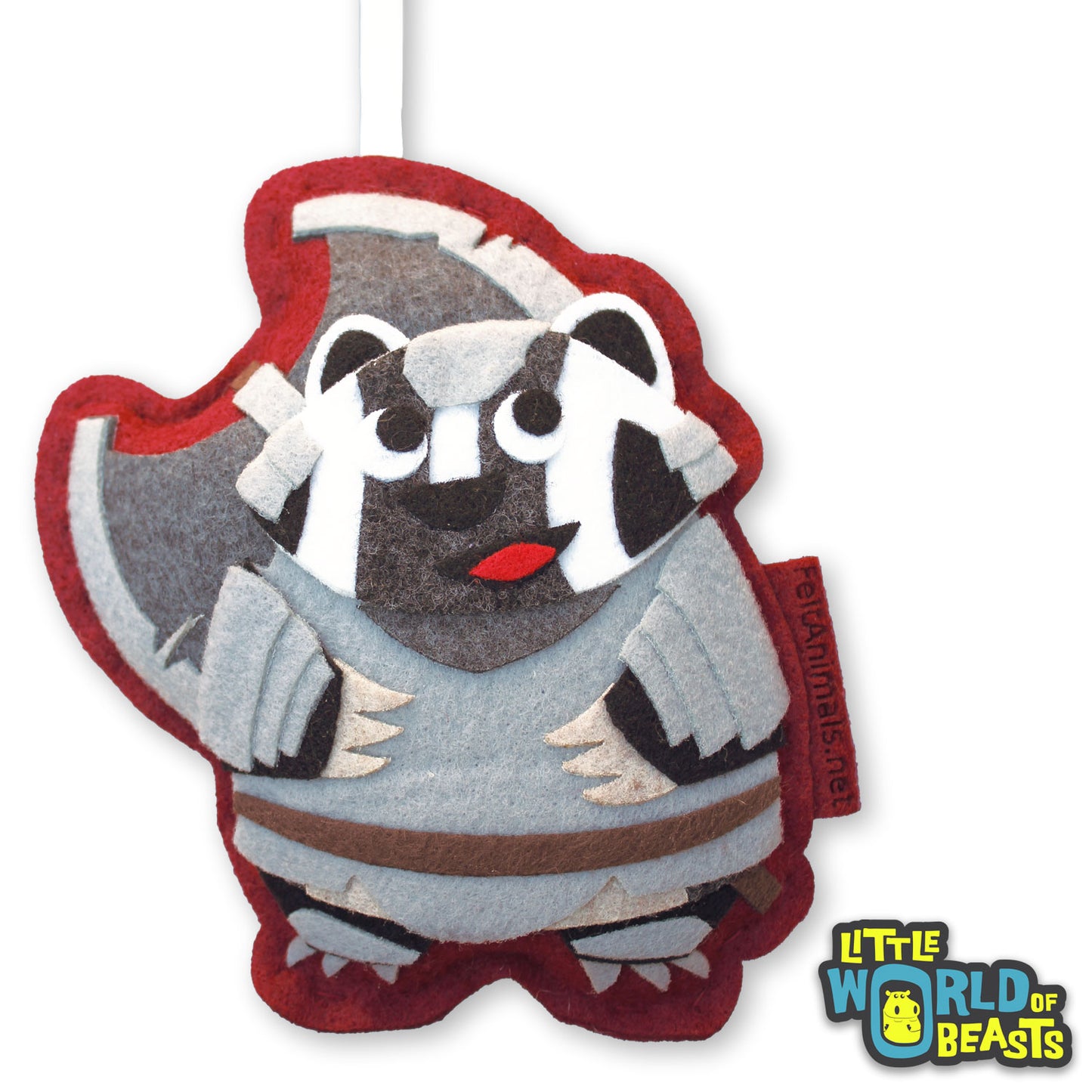 Battle Badger - Felt Ornament - RPG Lover Gift