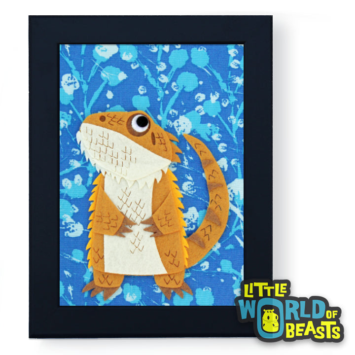 Bearded Dragon - Framed Nursery Art