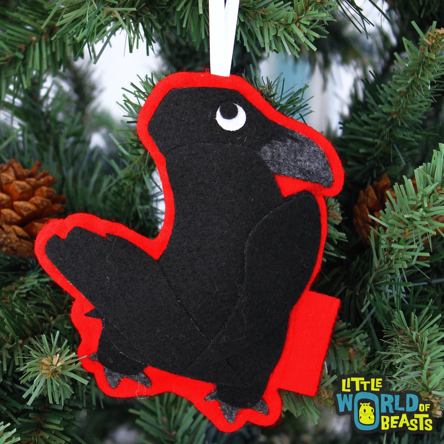 Raven - Bird Christmas Ornamet