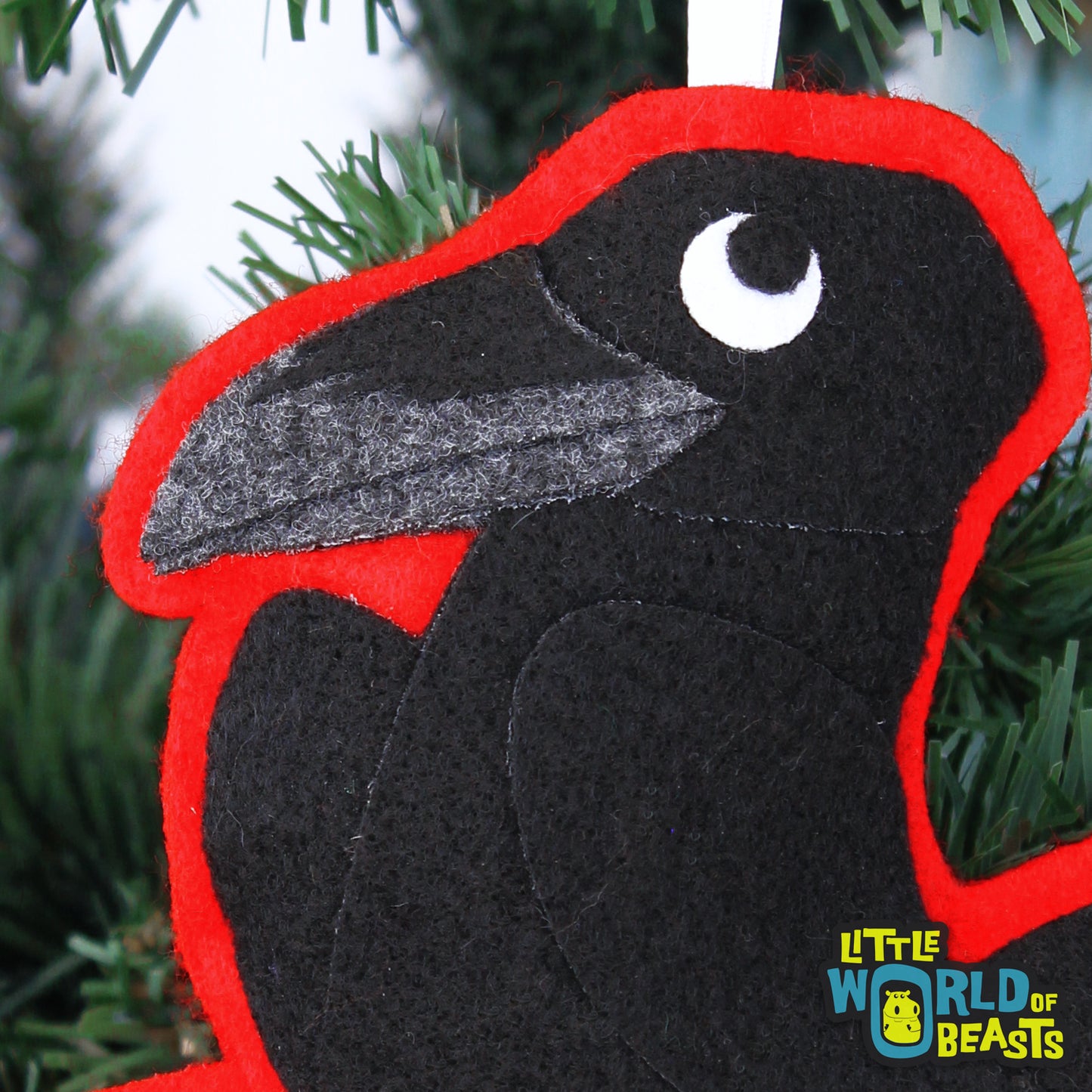 Raven - Bird Christmas Ornamet