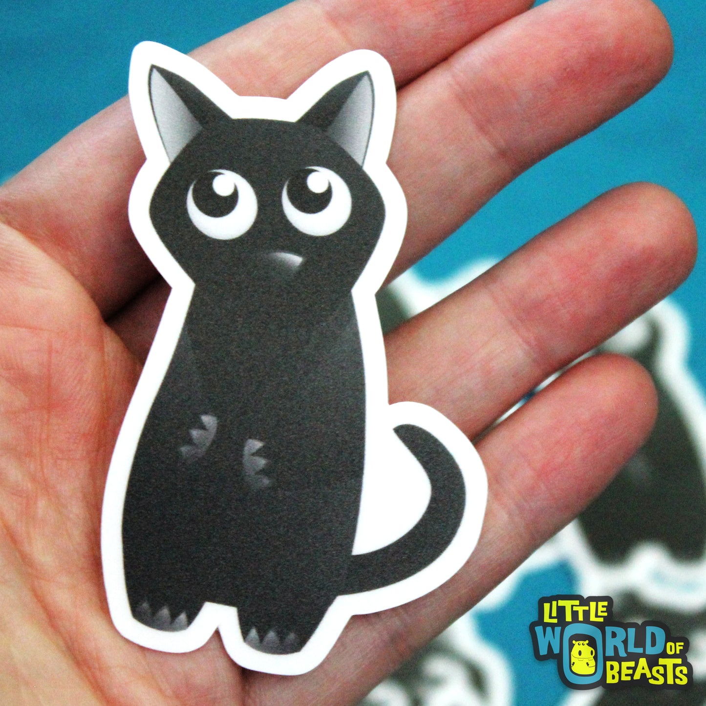 Black Cat Vinyl Sticker