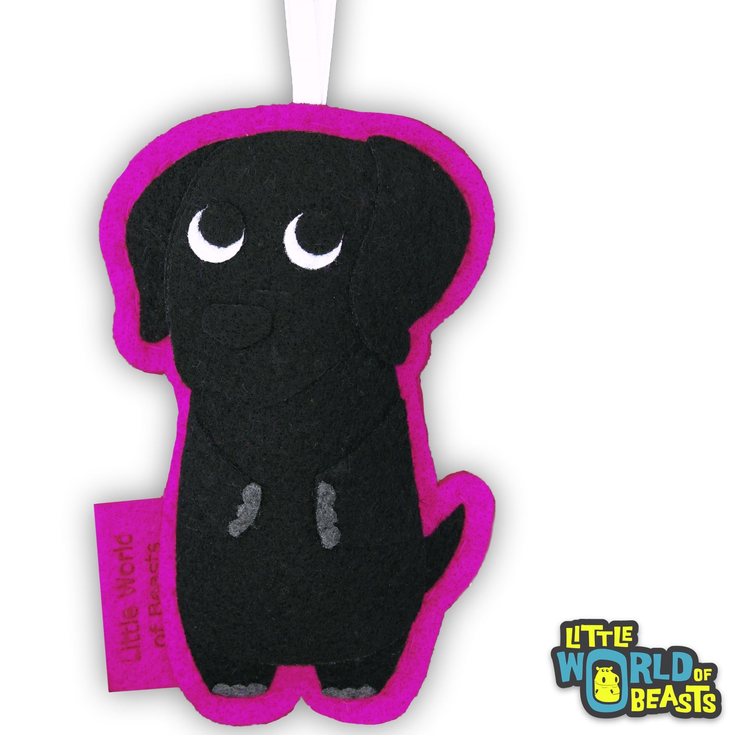 Felt Christmas Ornament - Black Lab