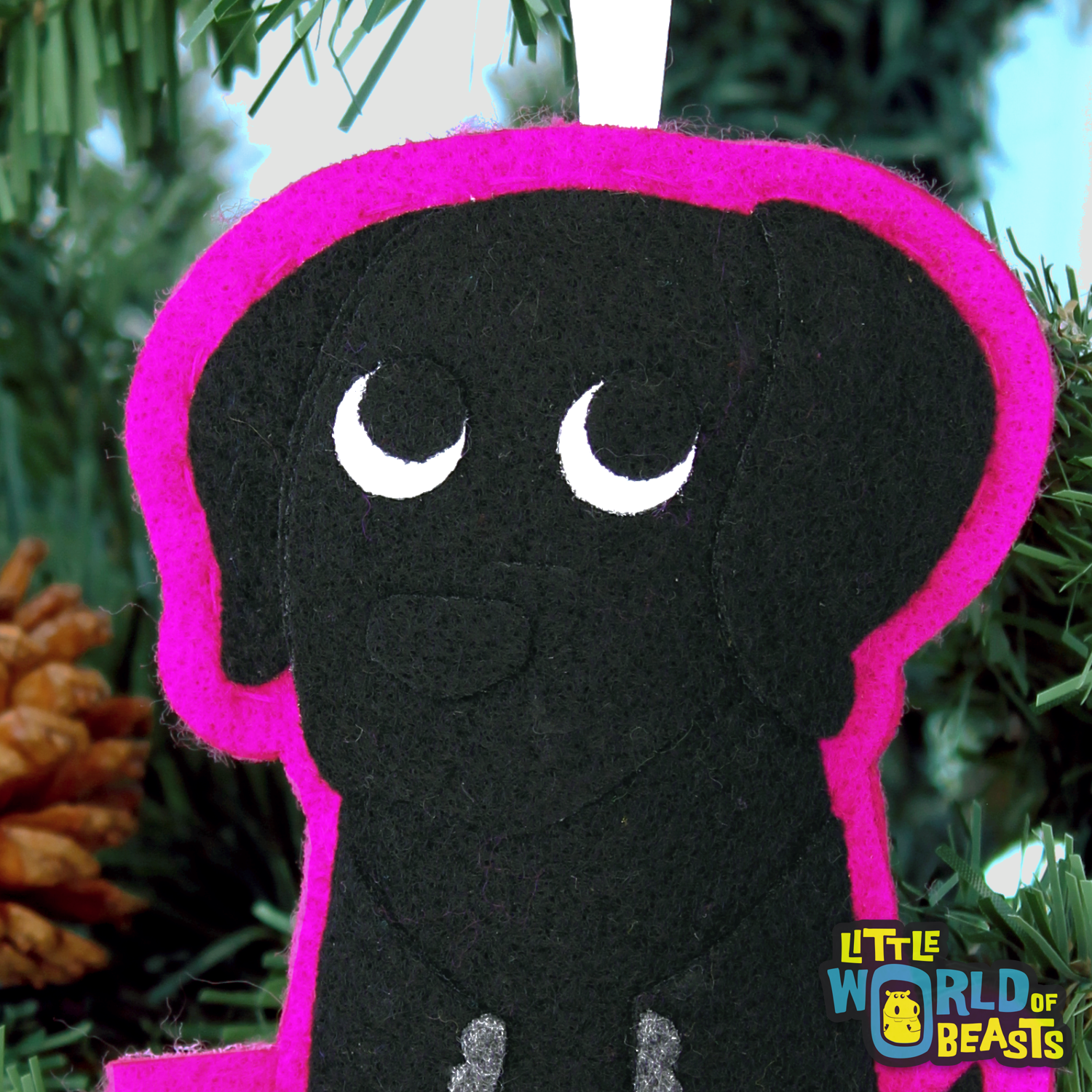 Felt Christmas Ornament - Black Lab