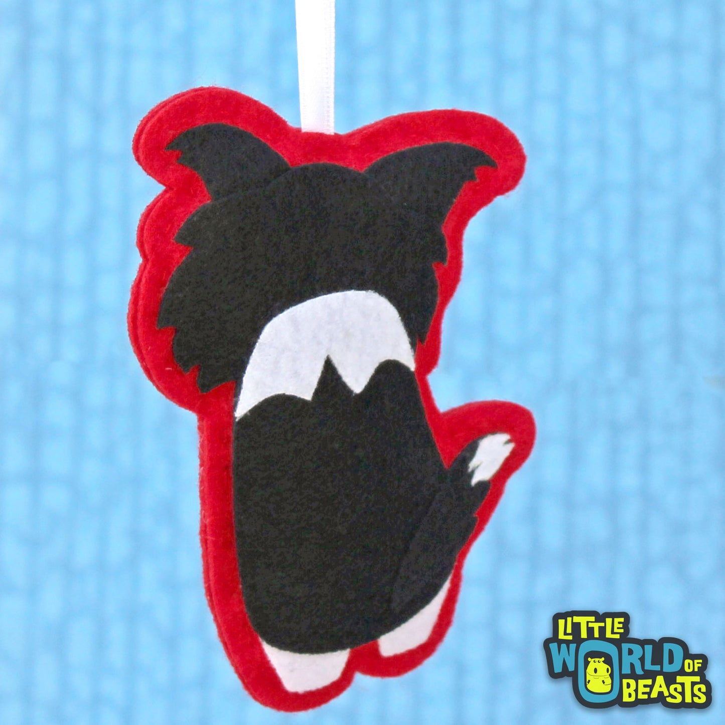 Handmade Felt Animal Ornament - Border Colllie