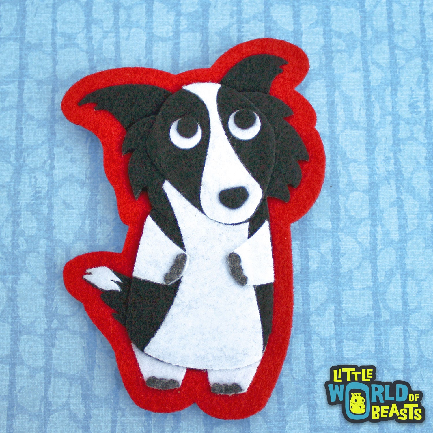 Border Collie - Felt Animal Patch