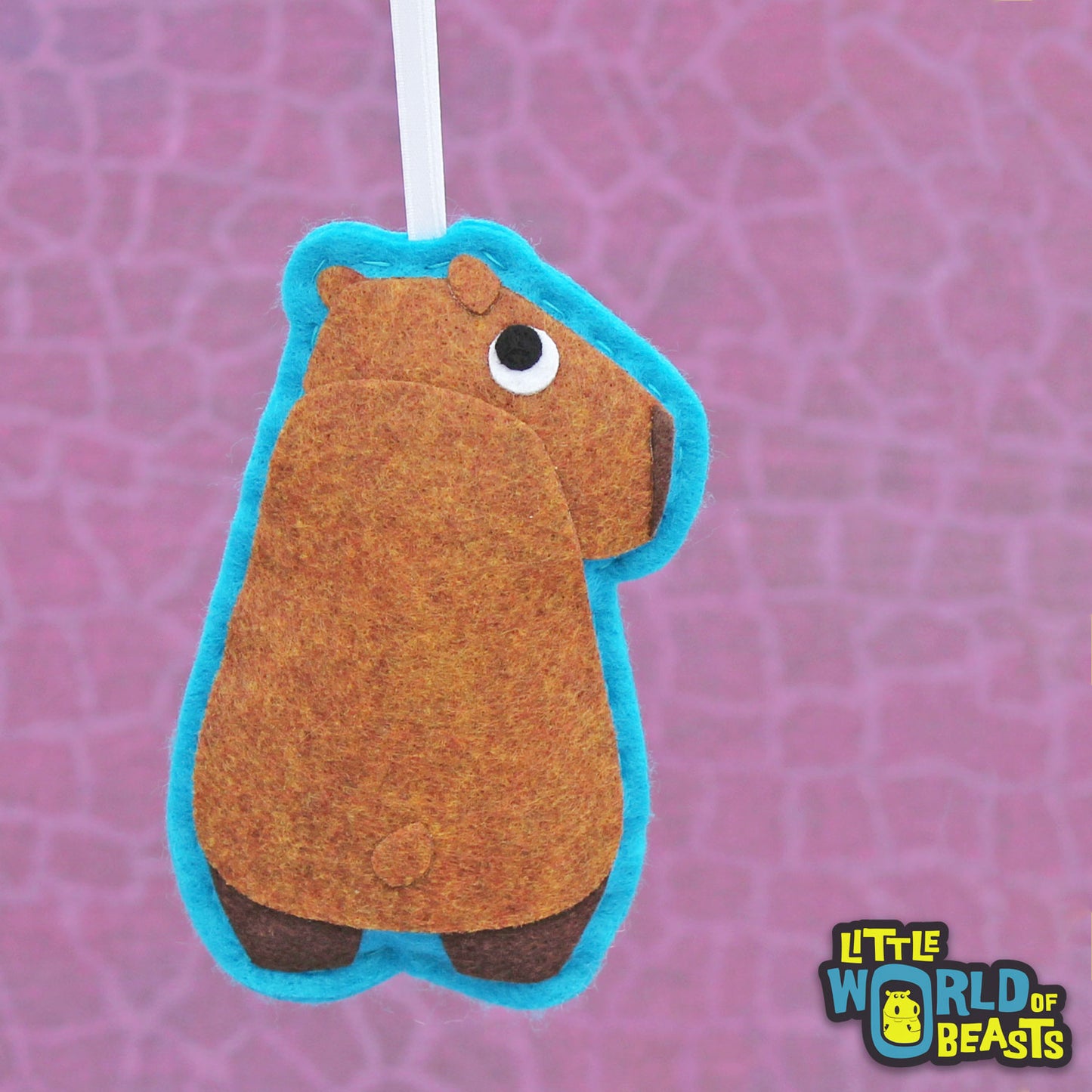 Margo the Capybara - Felt Animal Ornament - Little World of Beasts