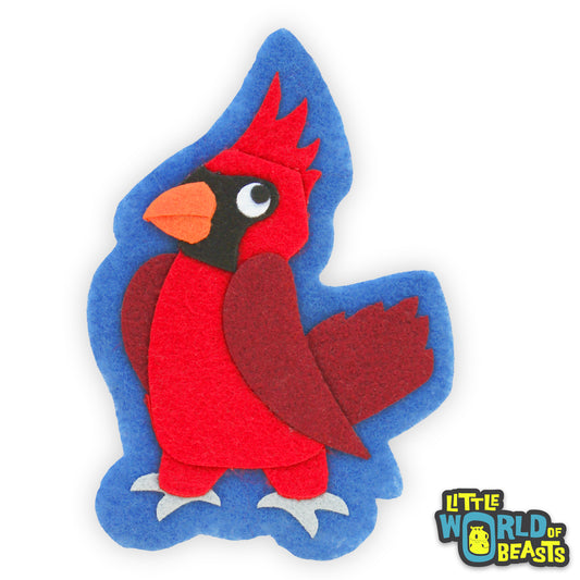 Cardinal Felt Patch
