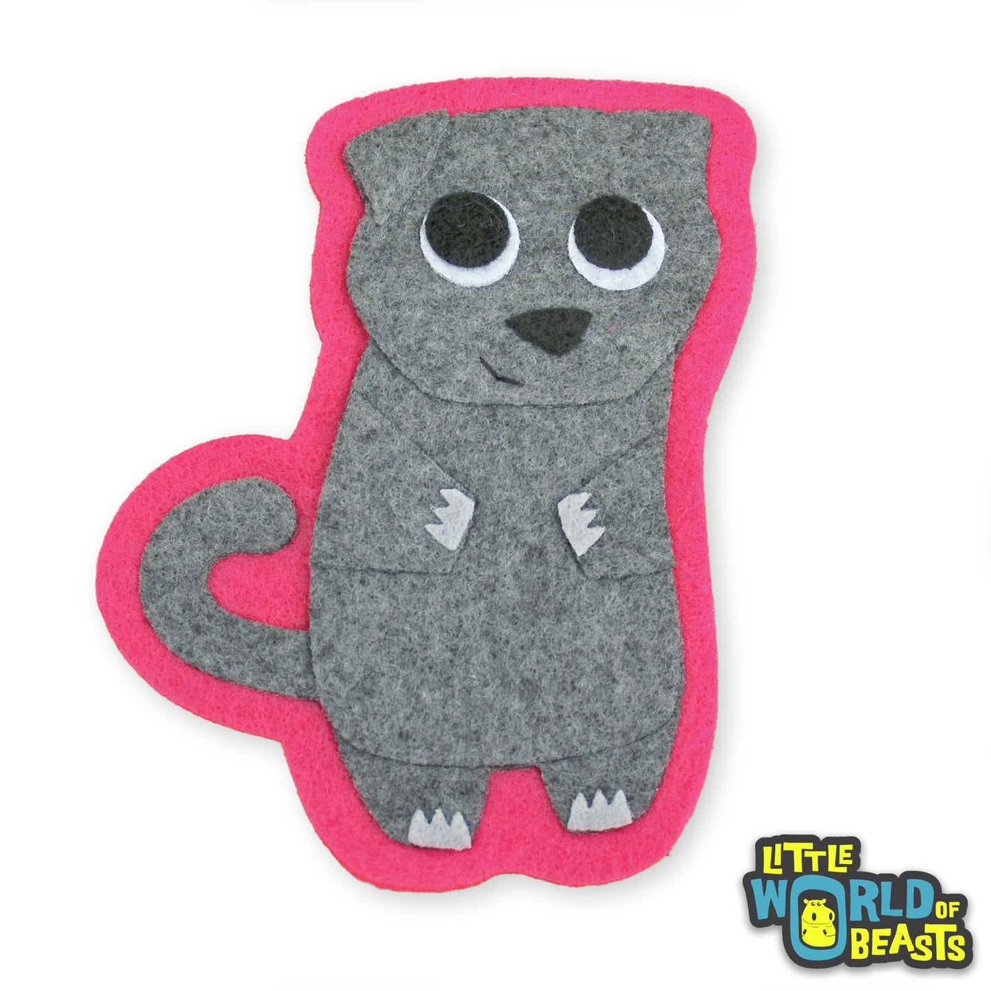 Myrtle the Scottish Fold Patch - Iron On or Sew On Applique  - Little World of Beasts