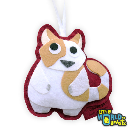 Personalized Felt Cat Ornament