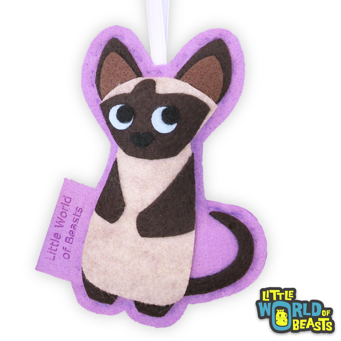 Felt Cat Ornament -Siamese