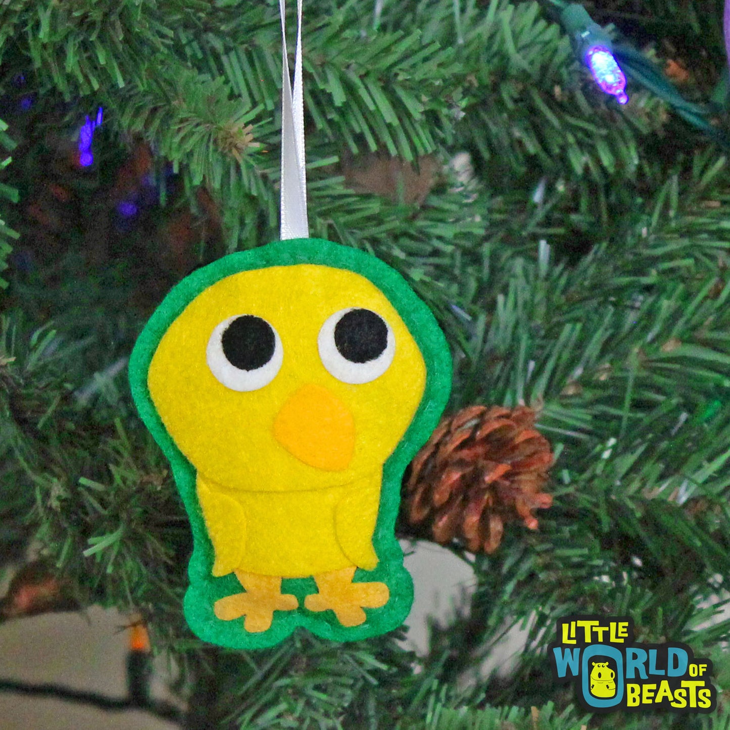 Spike the Chick - Felt Farm Animal Ornament - Little World of Beasts