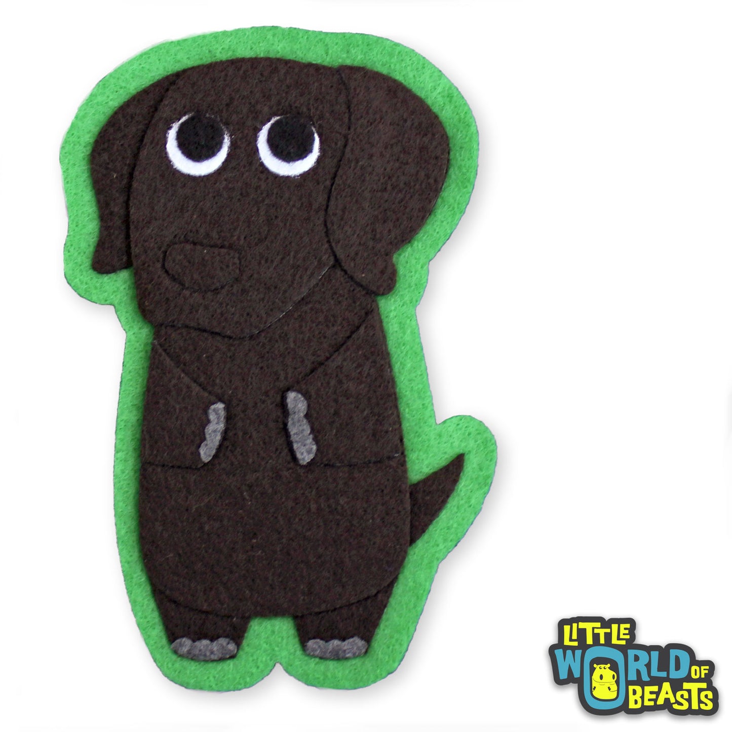 Chocolate Lab - Dog Felt Patch