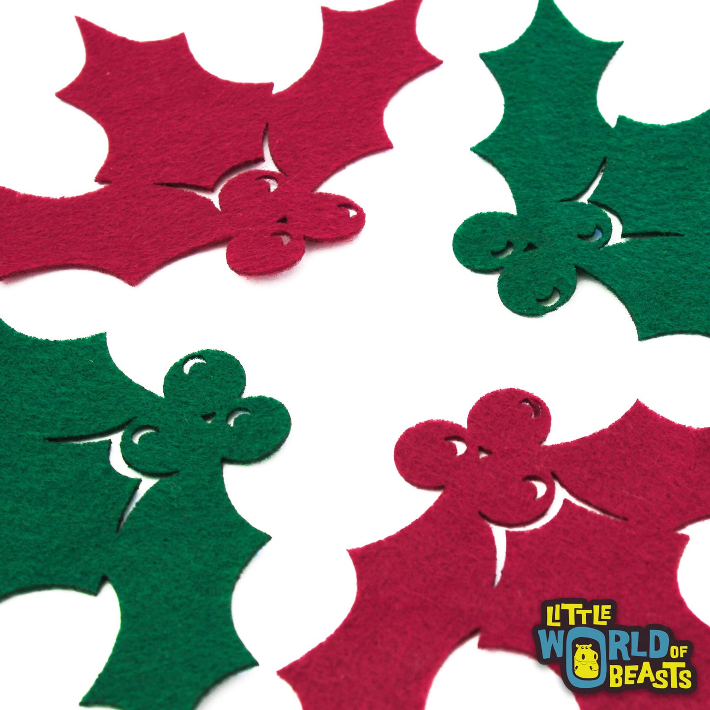 Holly - Laser Cut Felt Shapes for Crafting