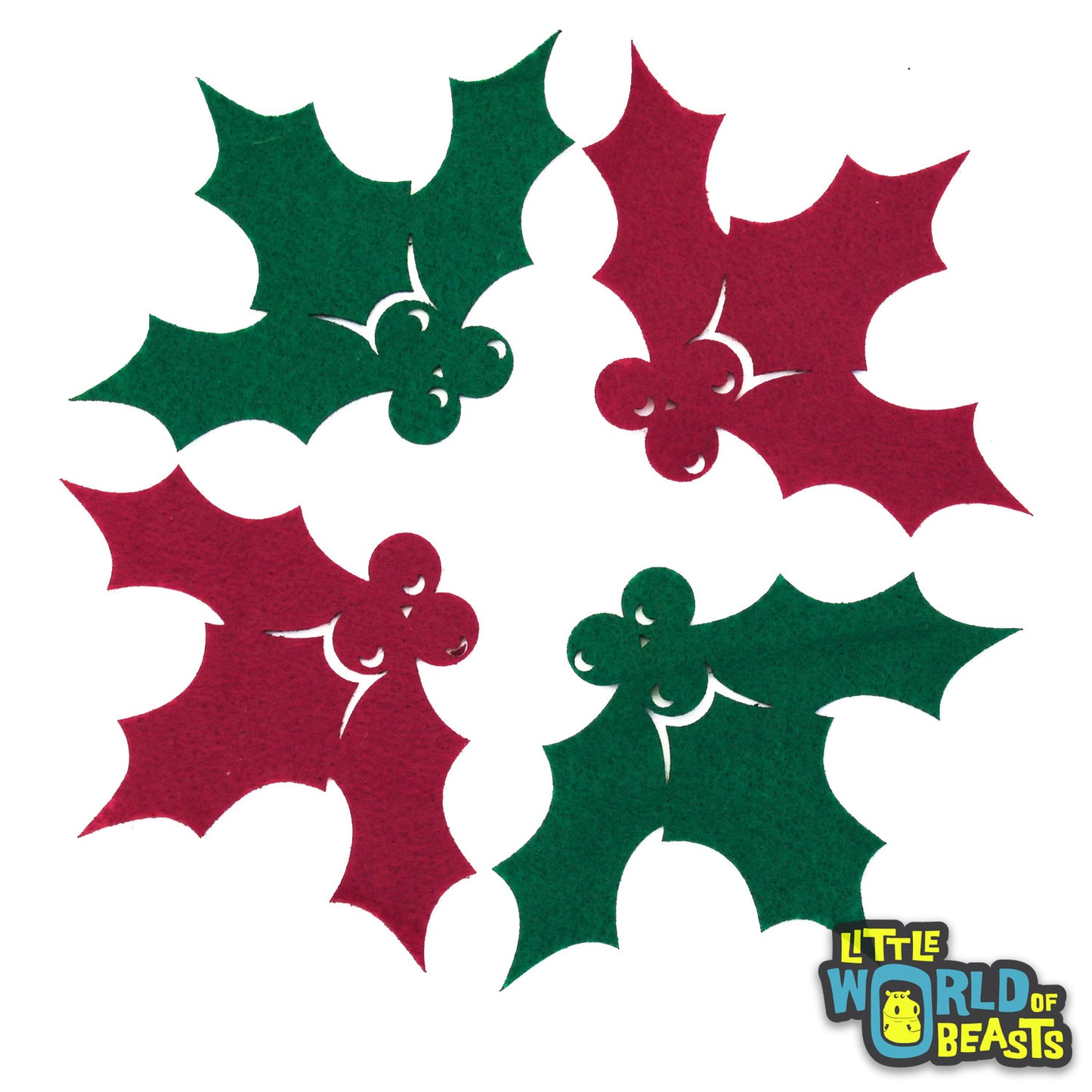 Holly - Laser Cut Felt Shapes for Crafting