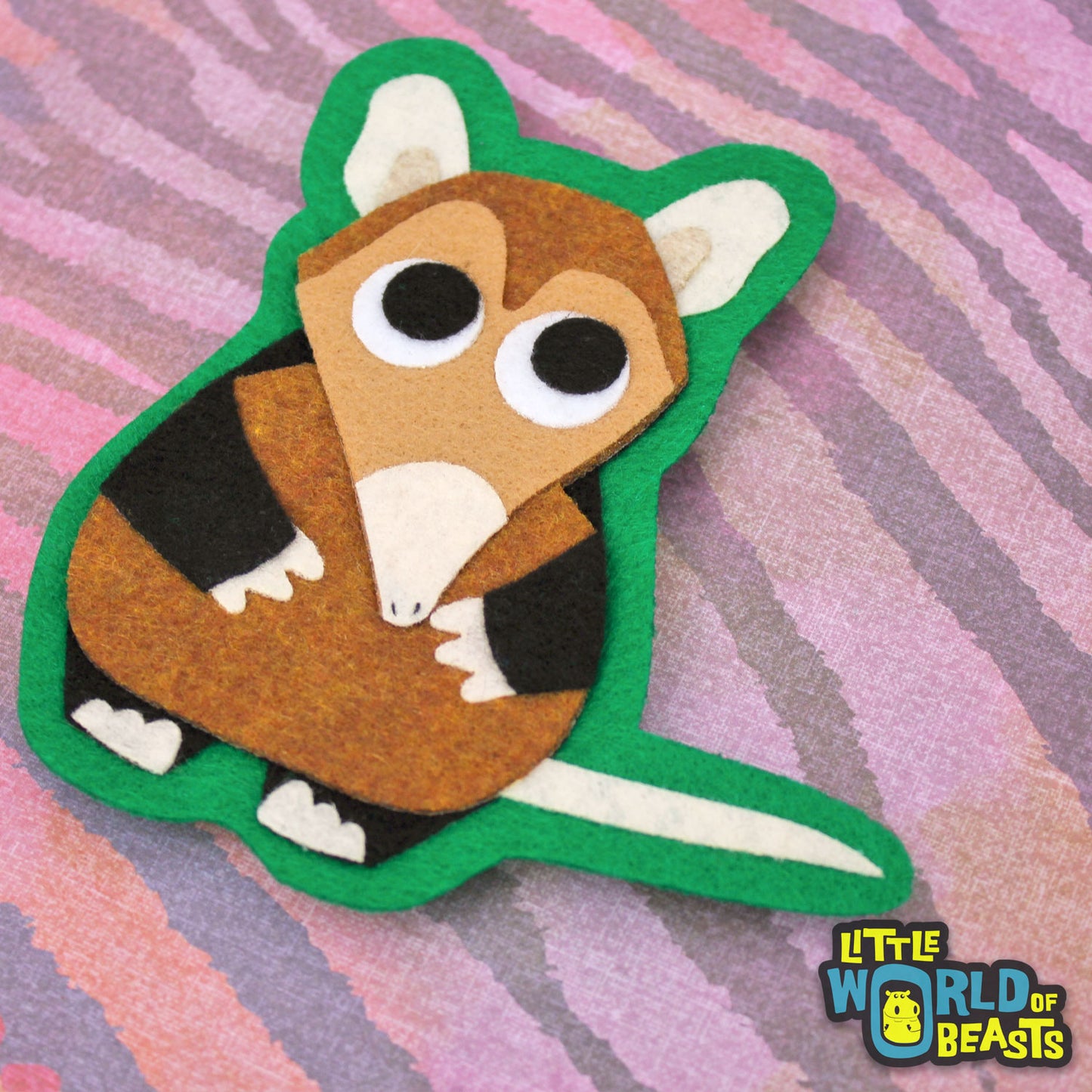 Elephant Shrew - Felt Applique Patch