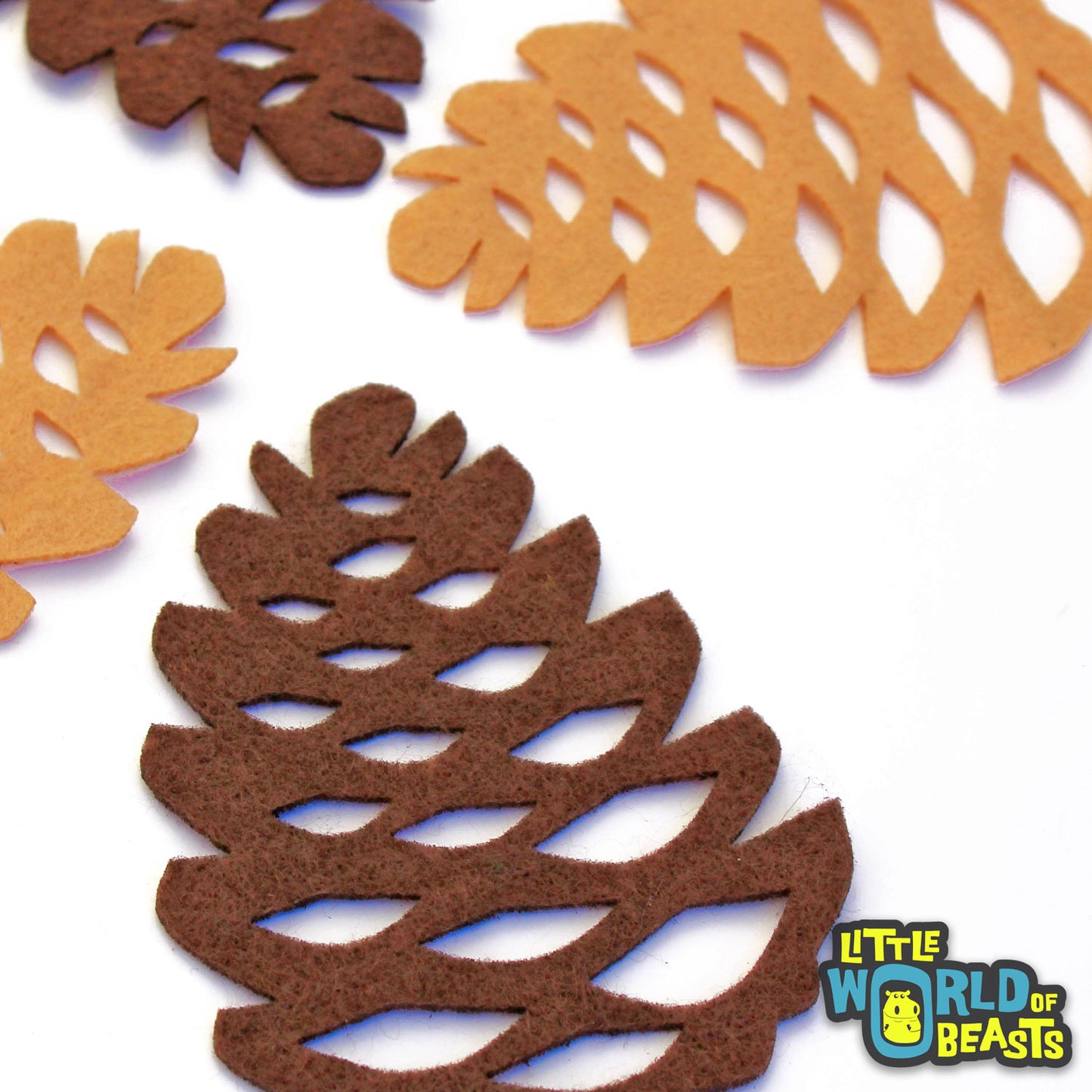 Pinecone - Laser Cut Felt Shape for Crafting and Garlands