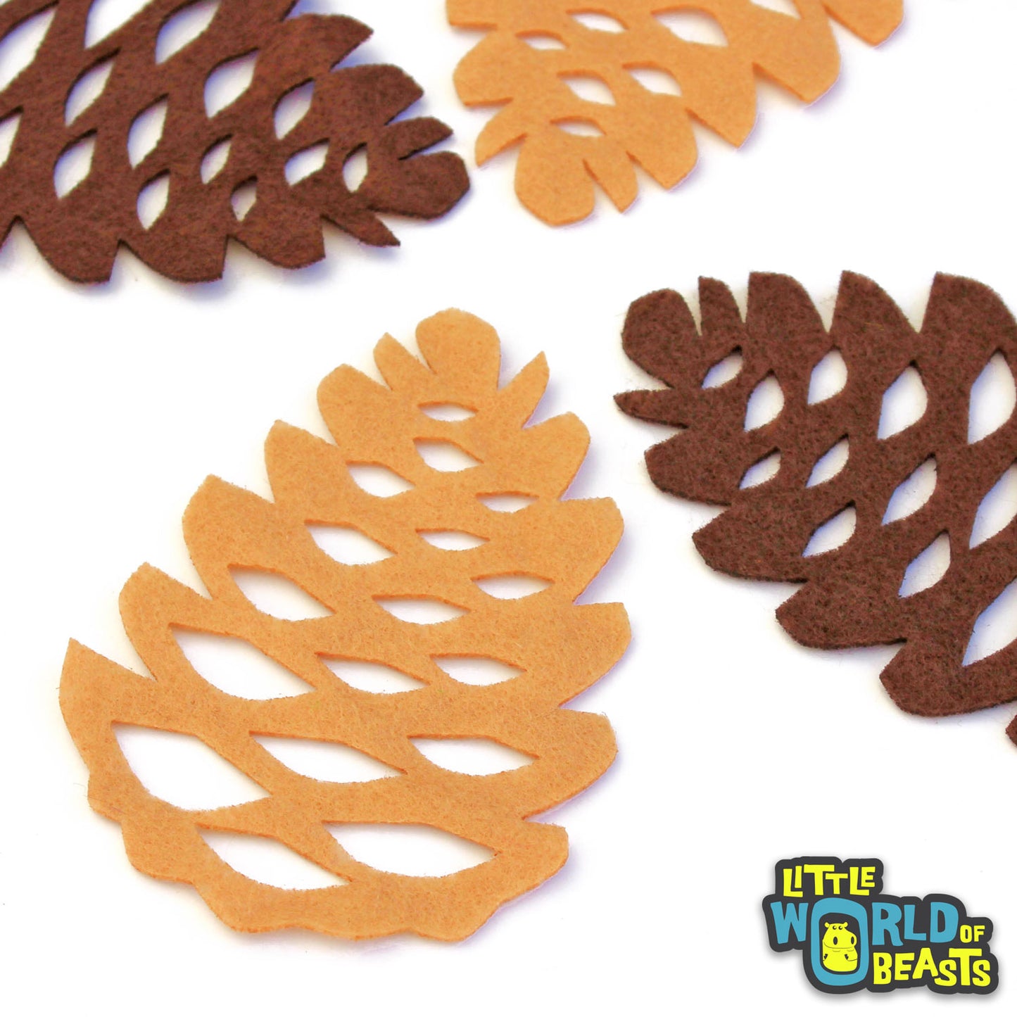 Pinecone - Laser Cut Felt Shape for Crafting and Garlands
