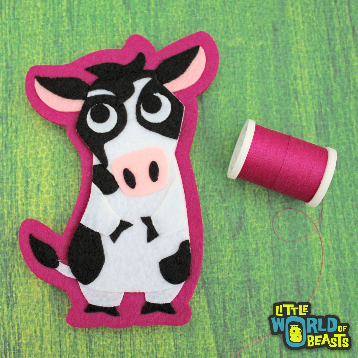 Fiona the Cow Patch - Farm Animal Applique - Little World of Beasts