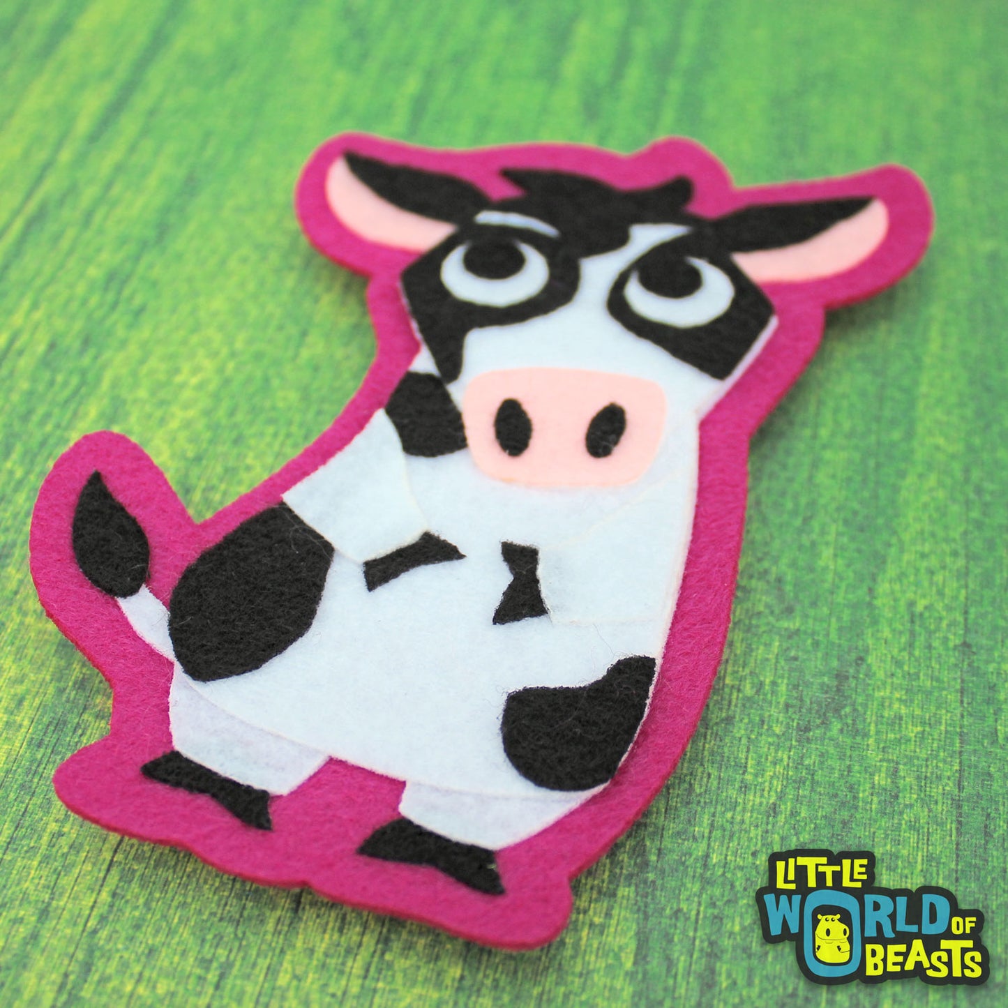 Farm Animal Iron On Patch - Cow