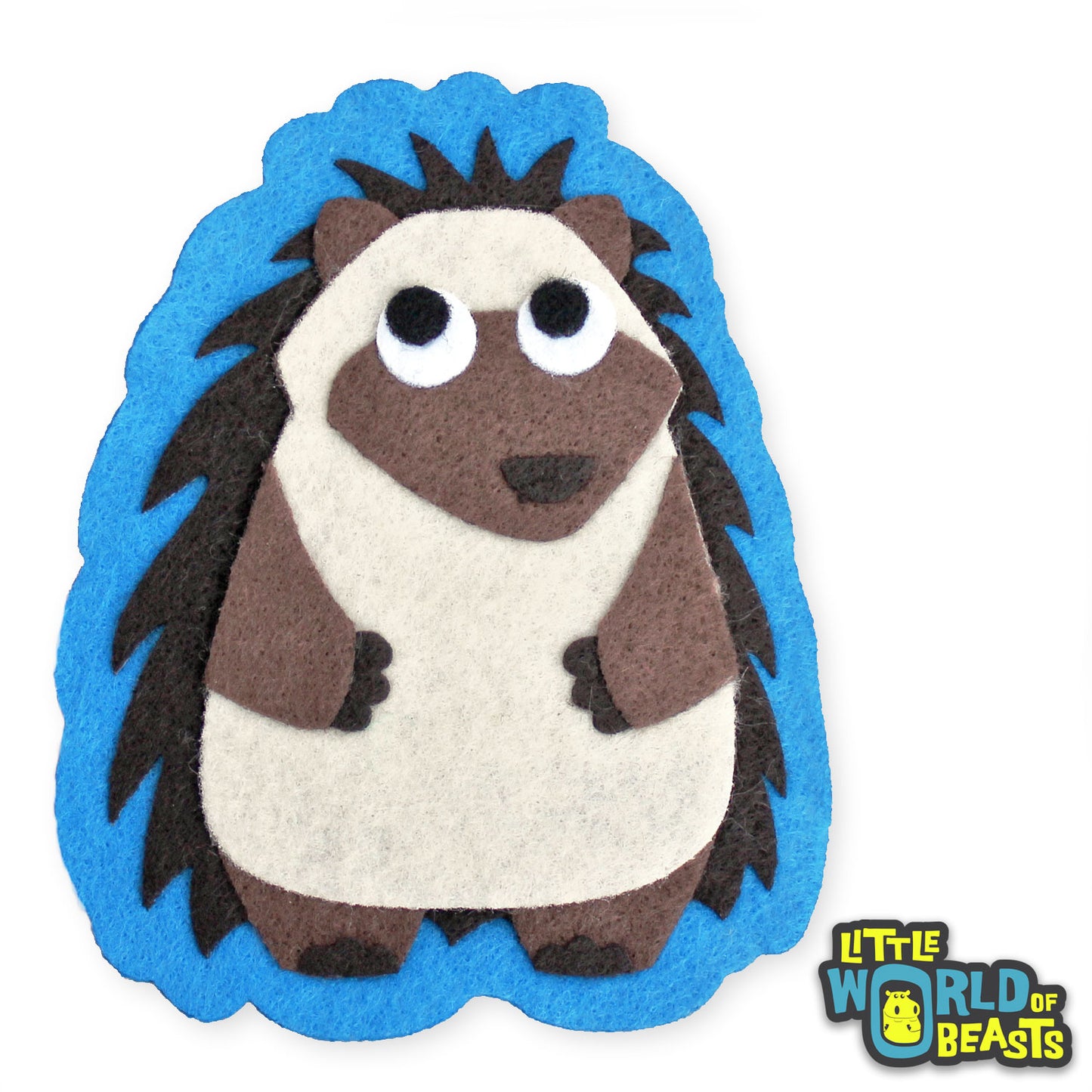 Mortimer the Hedgehog - Felt Woodland Animal Patch - Little World of Beasts