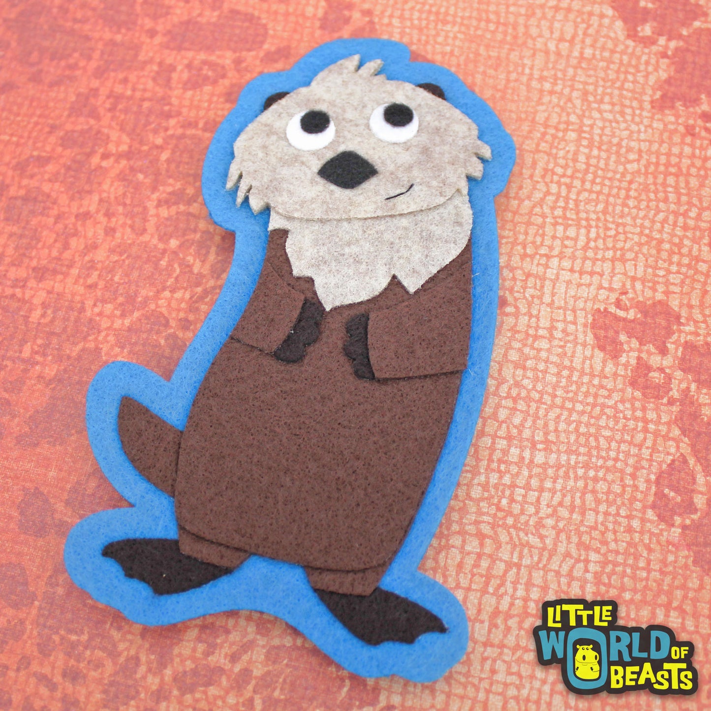 Felt Animal Applique - Sea Otter